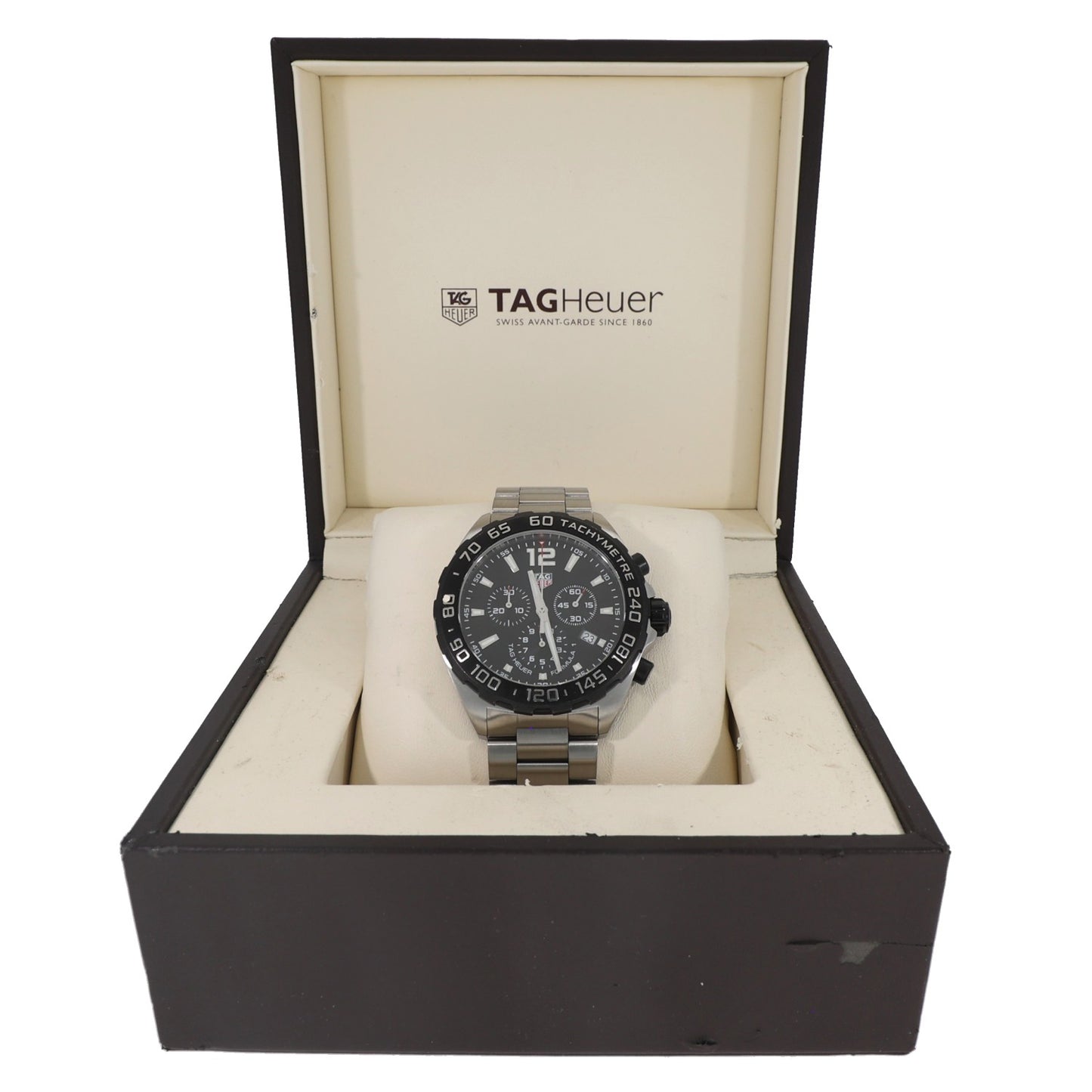 Tag Heuer Formula 1 CAZ1010, black dial, stainless steel case and bracelet