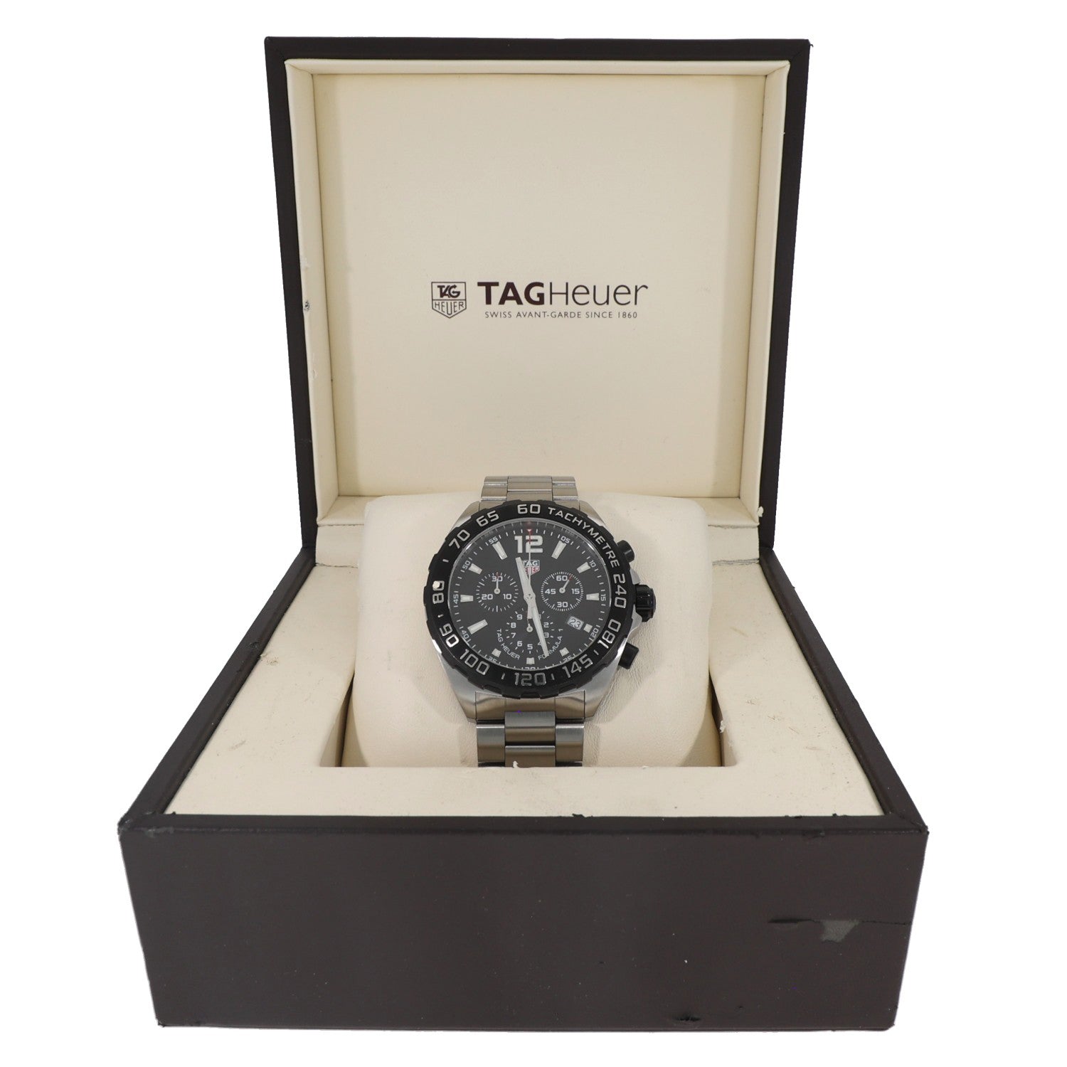 Tag Heuer Formula 1 CAZ1010, black dial, stainless steel case and bracelet