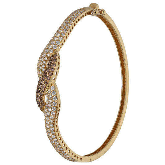 18ct Gold Imitation Hinged/Clasp Bangle