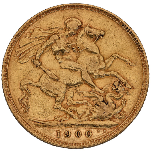 22ct Gold Queen Victoria Full Sovereign Coin 1900