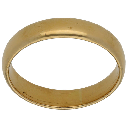 9ct Gold Plain Wedding Ring Size Z+7