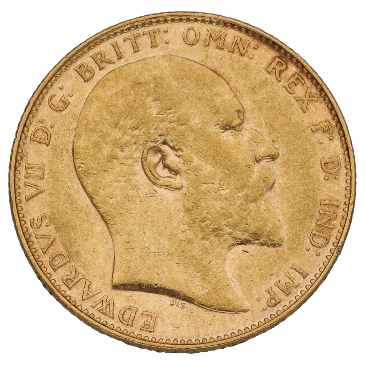 22ct Gold King Edward VII Full Sovereign Coin 1908