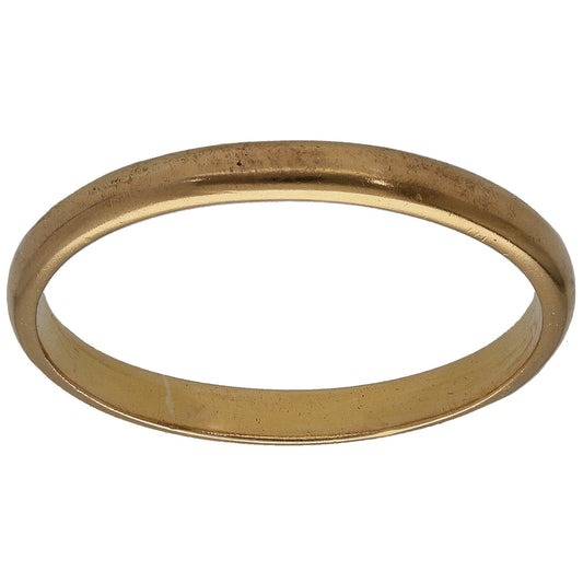 22ct Gold Plain Wedding Ring Size L