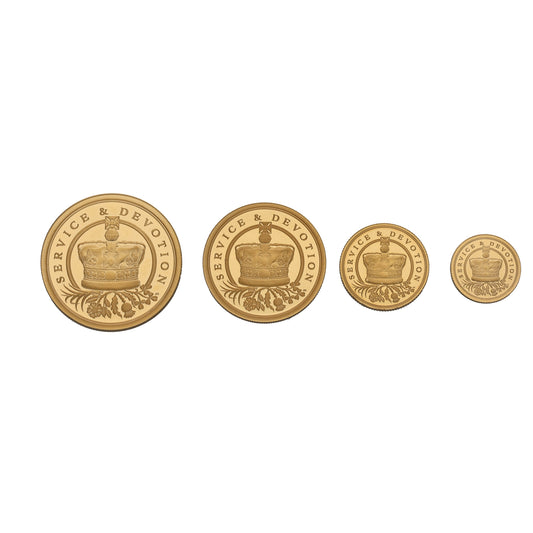 22ct Gold Queen Elizabeth II Service & Devotion Coin Set 2022
