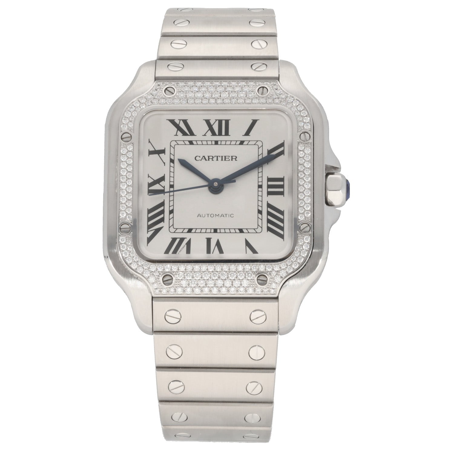 Cartier Santos W4SA0005 35mm Stainless Steel Watch – H&T