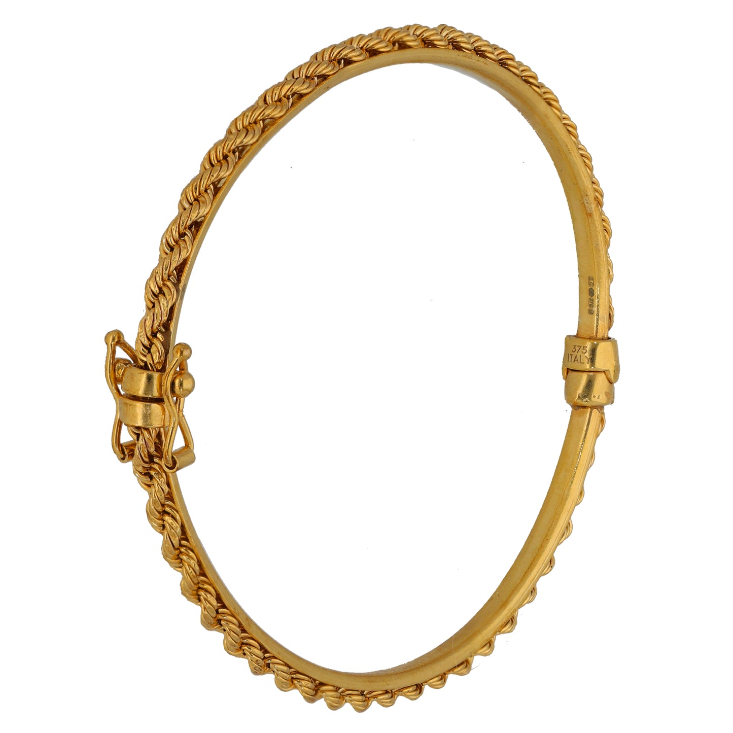 9ct Gold Hinged/Clasp Bangle