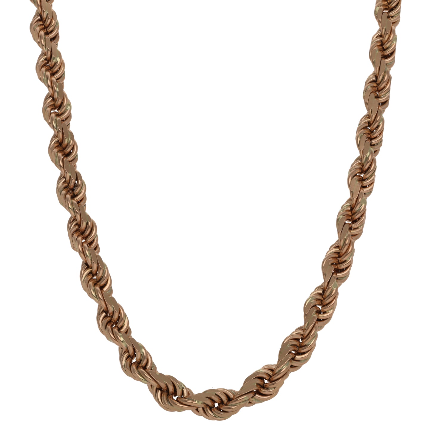9ct Rose Gold Rope Chain 28"