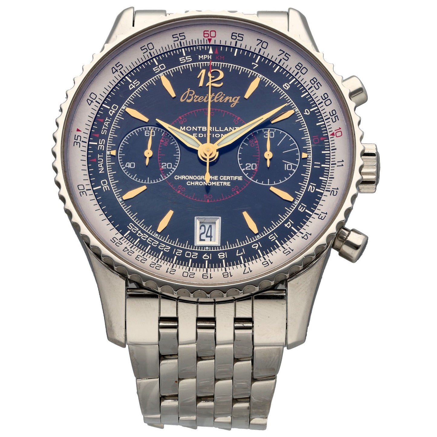 Breitling Montbrillant A48330 43mm Stainless Steel Watch