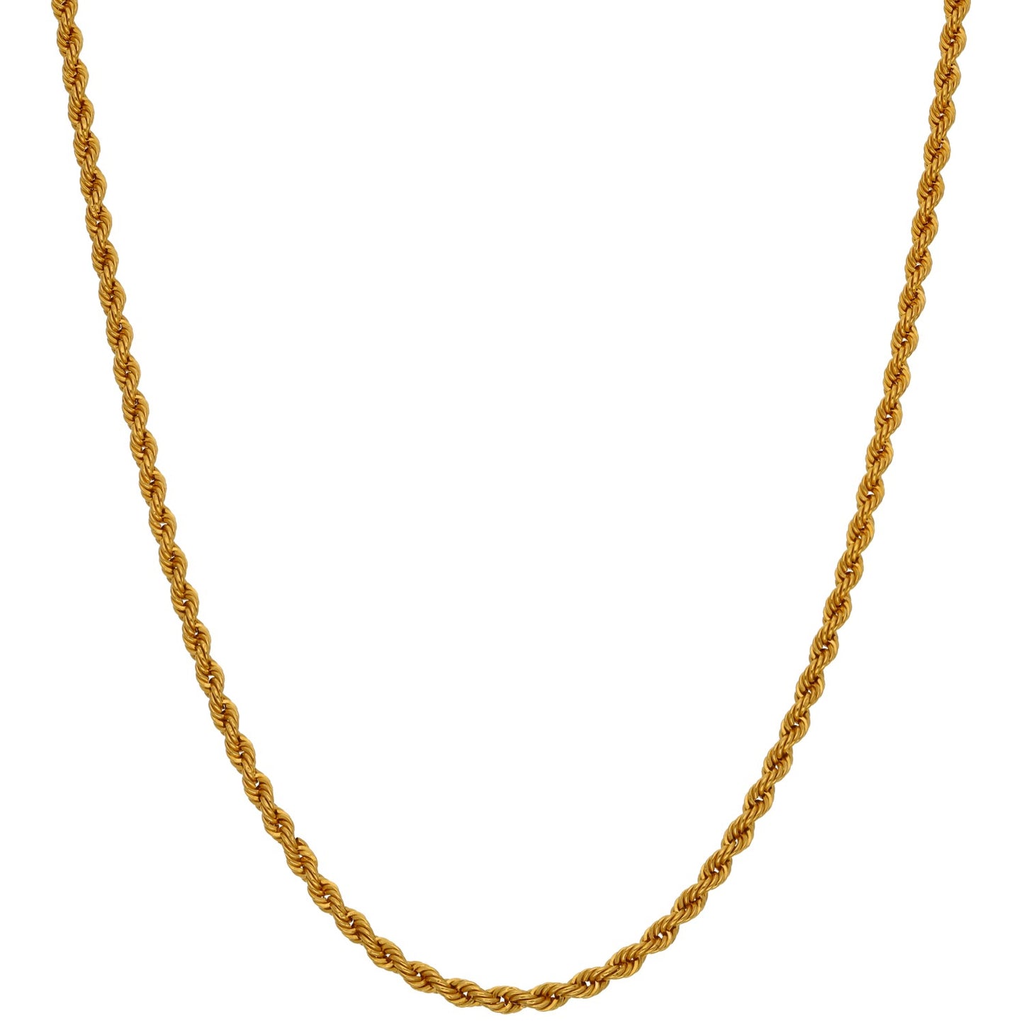 22ct Gold Rope Chain 18"