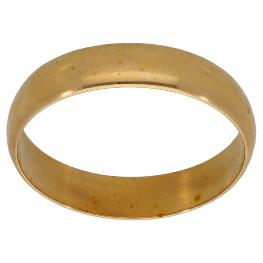 9ct Gold Plain Wedding Ring Size W