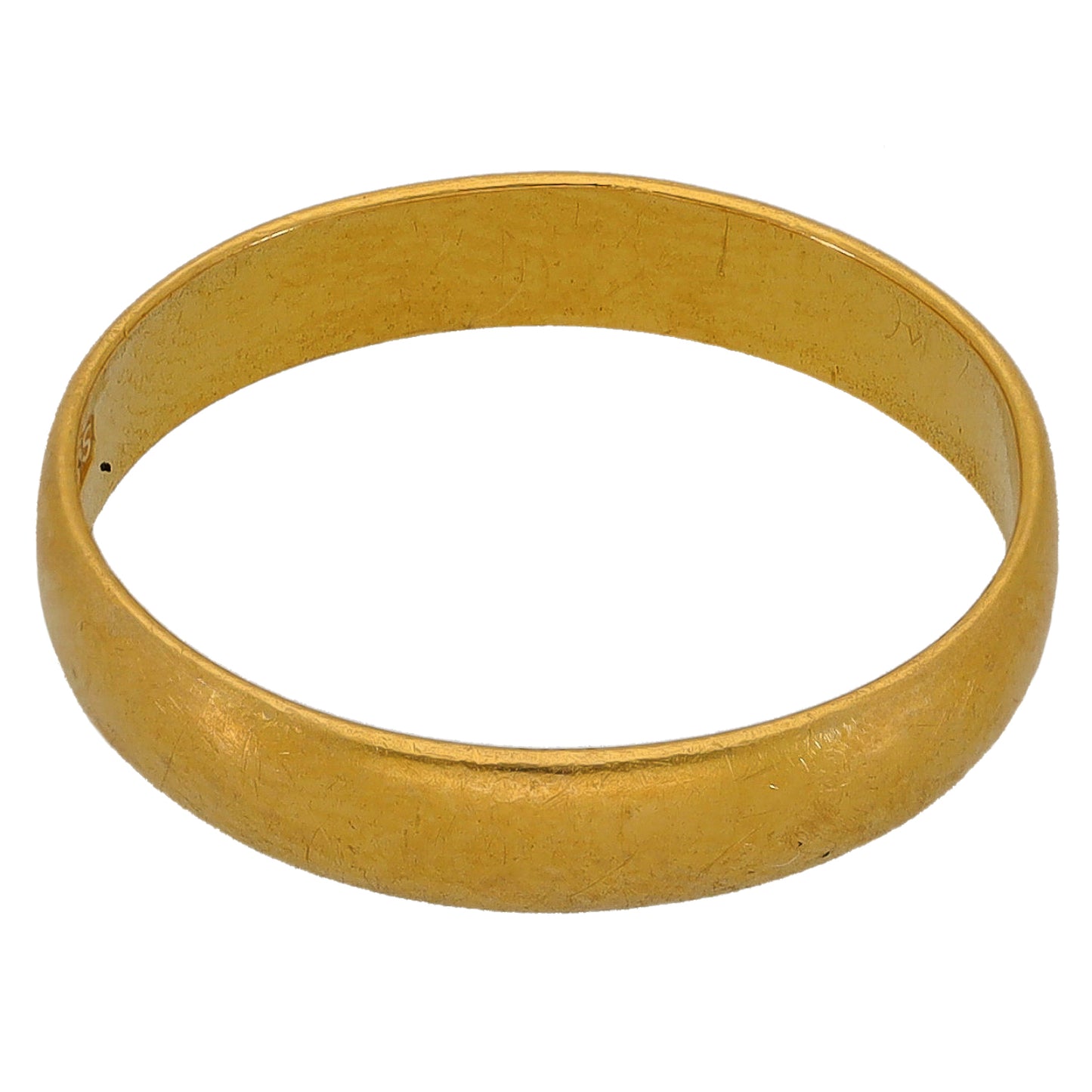 22ct Gold Plain Wedding Ring Size N