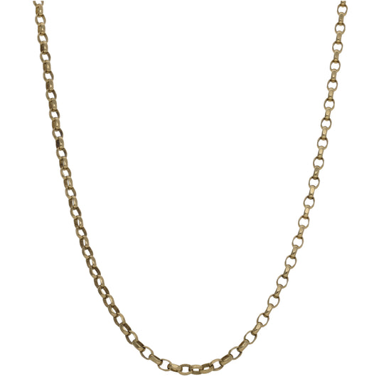 9ct Gold Belcher Chain 18"
