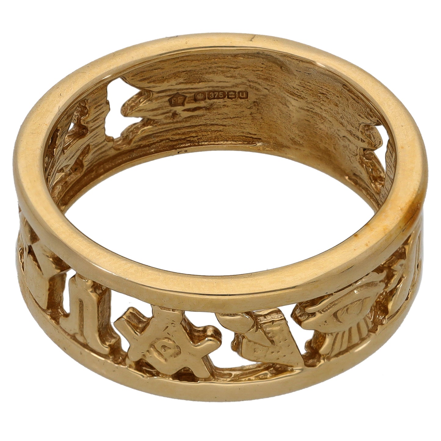 9ct Gold Alternative Ring Size S