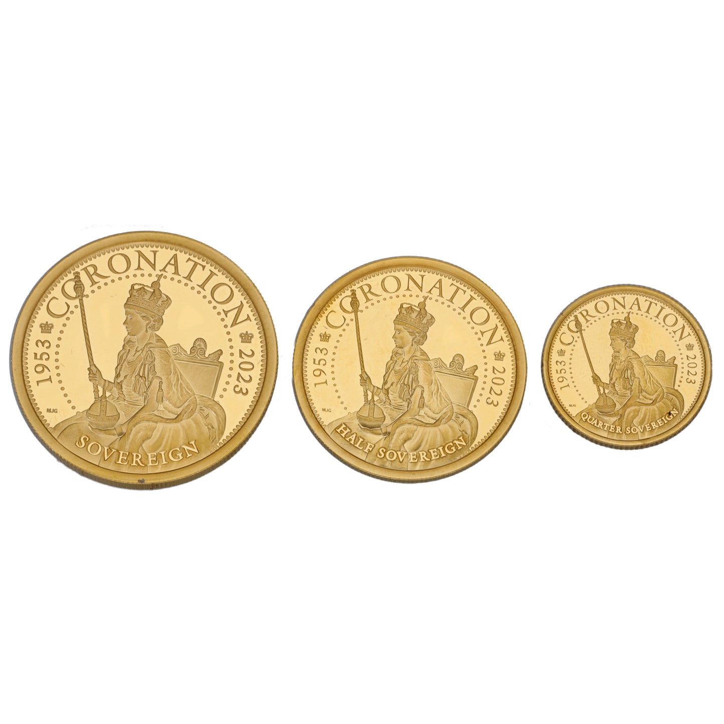 22ct Gold 70th Anniversary Of The Queens Coronation Sovereign 2023