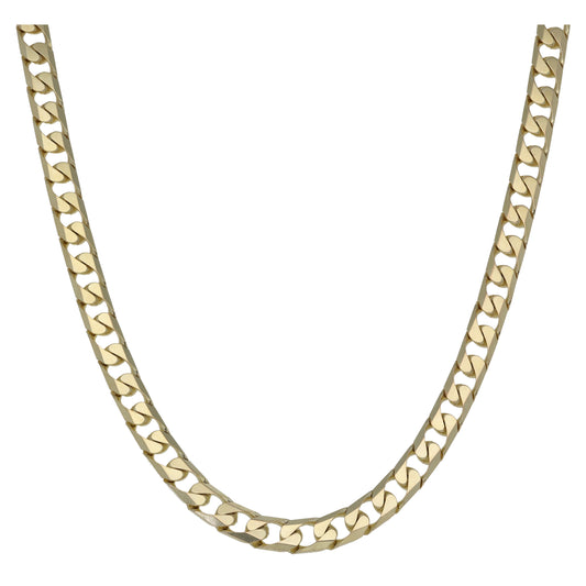 9ct Gold Curb Chain 20"
