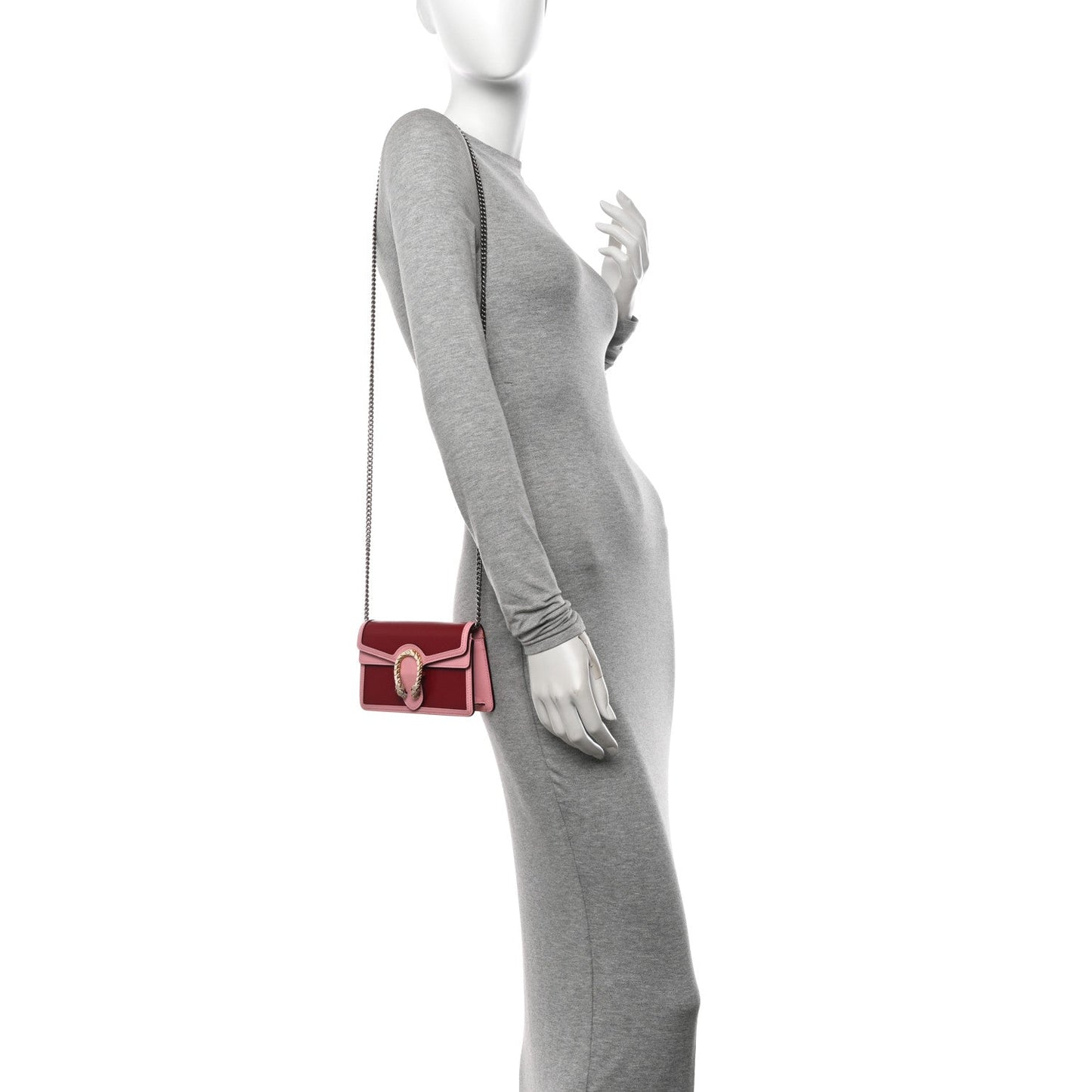 Gucci Mini Dionysus Azalea Calfskin Enamel Leather Bag - Cherry Red & Pink