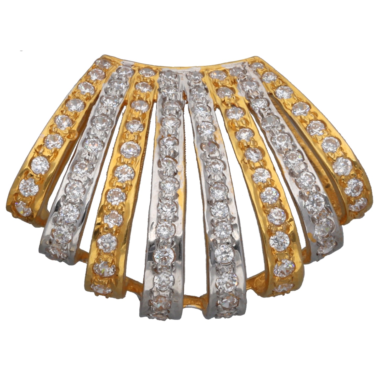 18ct Gold Cubic Zirconia Dress/Cocktail Pendant