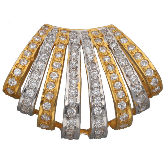 18ct Gold Cubic Zirconia Dress/Cocktail Pendant