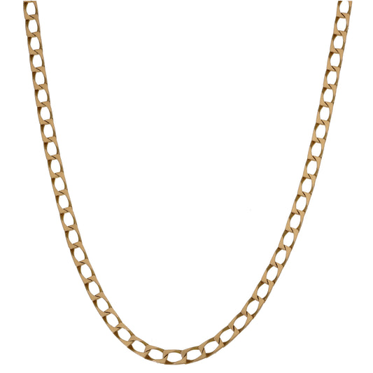 9ct Gold Curb Chain 20"