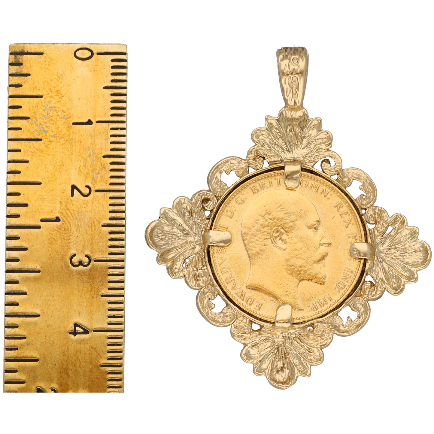 9ct Gold Full Sovereign Coin Pendant