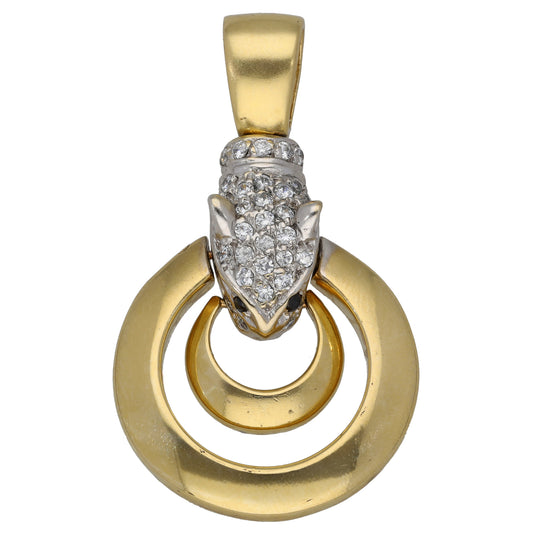 14ct Gold Imitation Gems Alternative Pendant