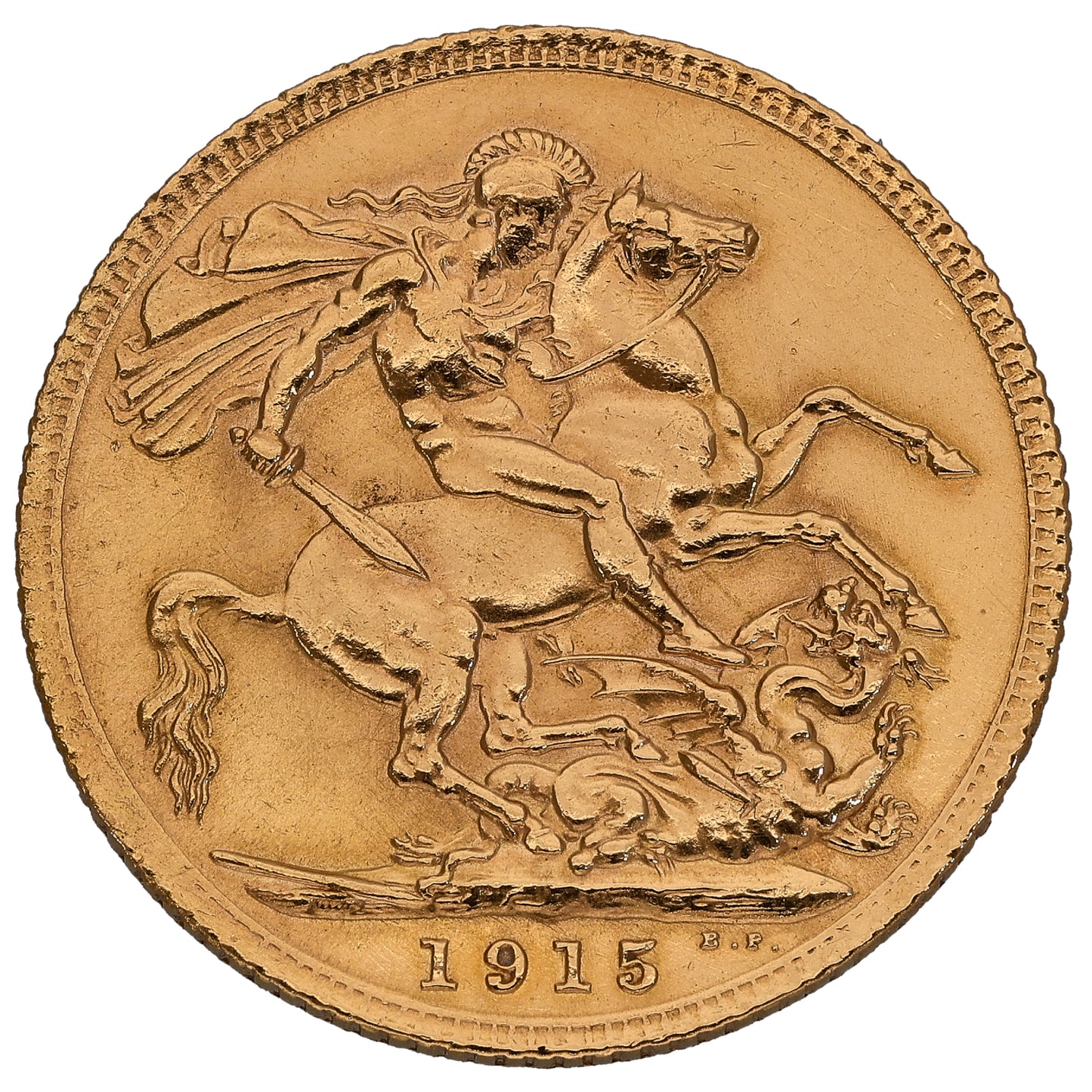 22ct Gold King George V Full Sovereign Coin 1915