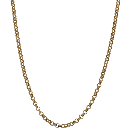 9ct Gold Belcher Chain 18"