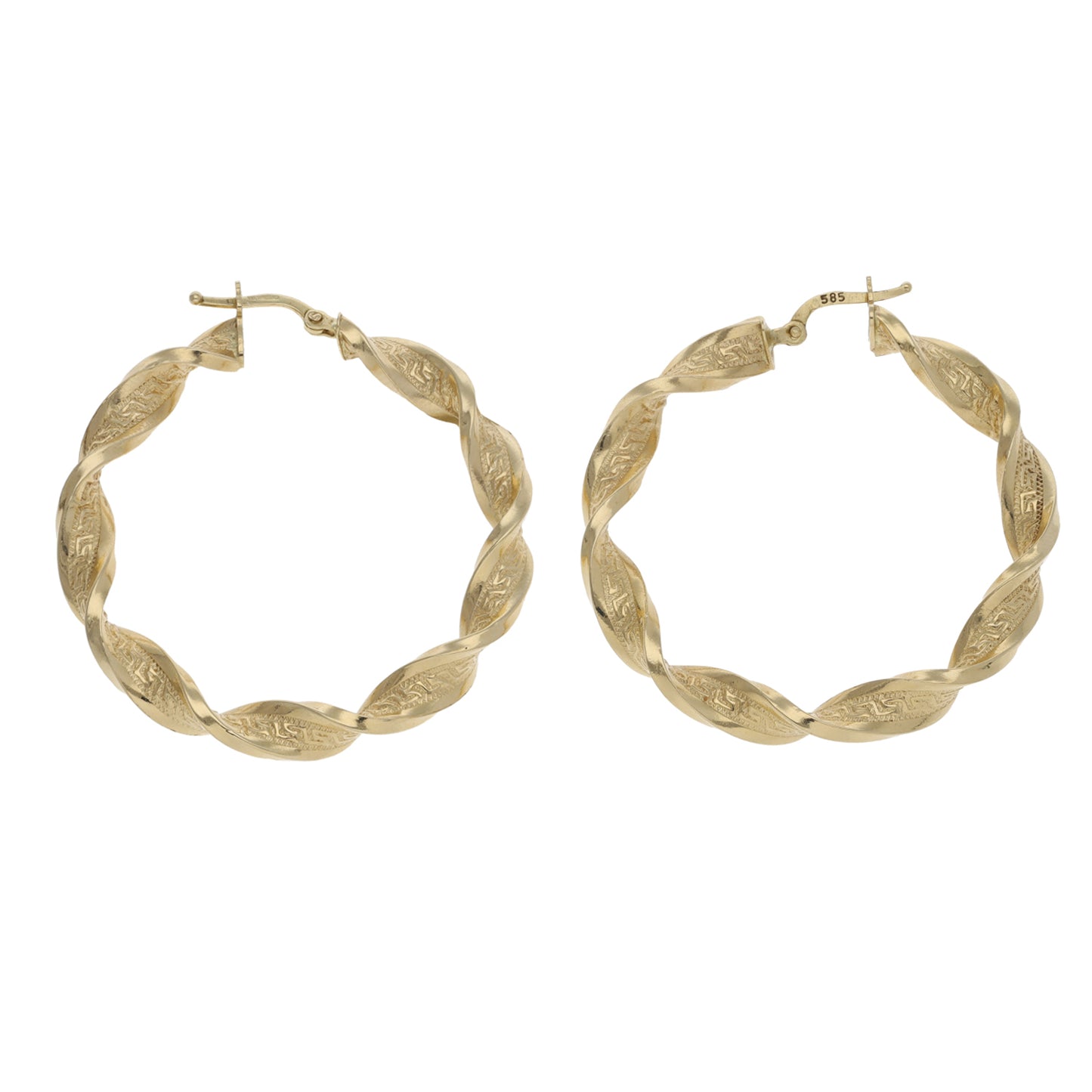 14ct Gold Hoop Earrings