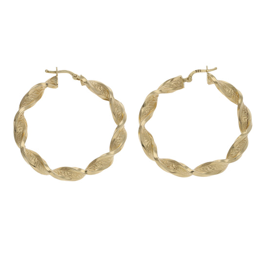 14ct Gold Hoop Earrings