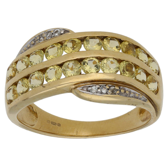 14ct Gold Imitation Dress/Cocktail Ring Size Q
