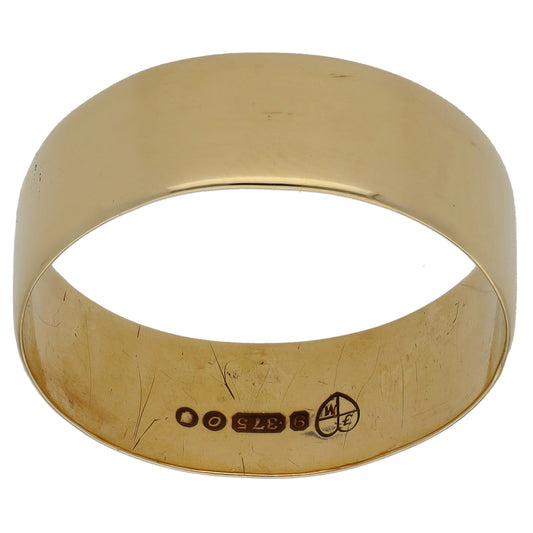 9ct Gold Plain Wedding Ring Size W