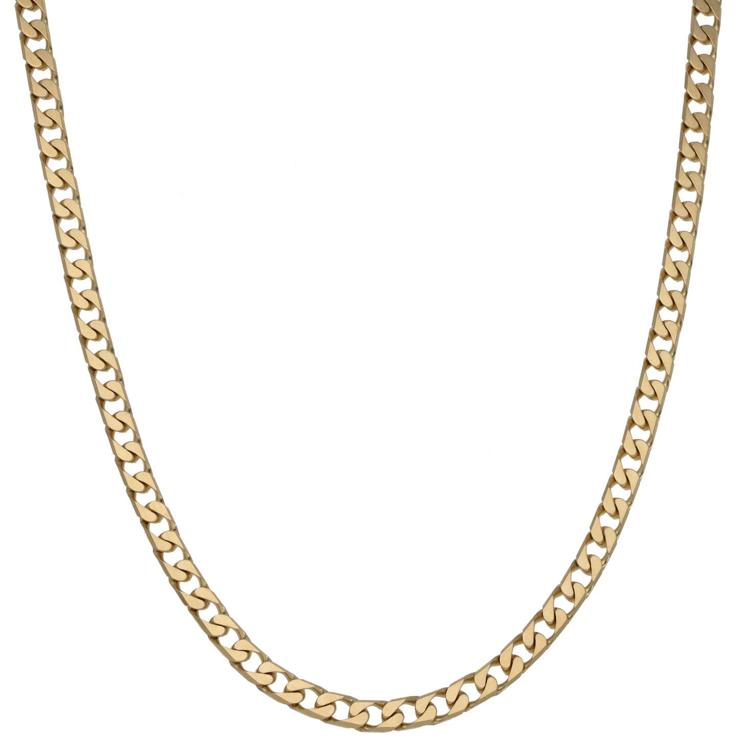 9ct Gold Curb Chain 22"