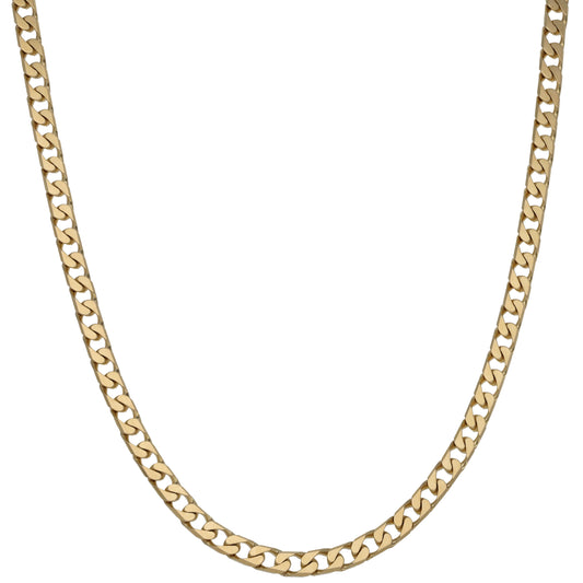 9ct Gold Curb Chain 22"