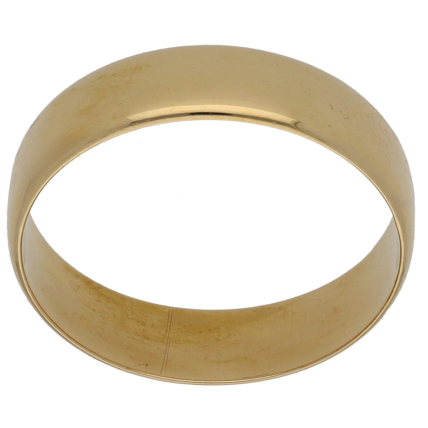 9ct Gold Plain Wedding Ring Size S
