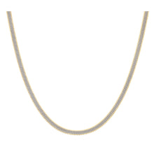 Load image into Gallery viewer, 9ct Bicolour Gold Ladies Herringbone Chain 16&quot;
