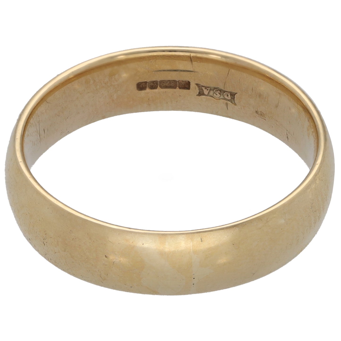 9ct Gold Plain Wedding Ring Size O