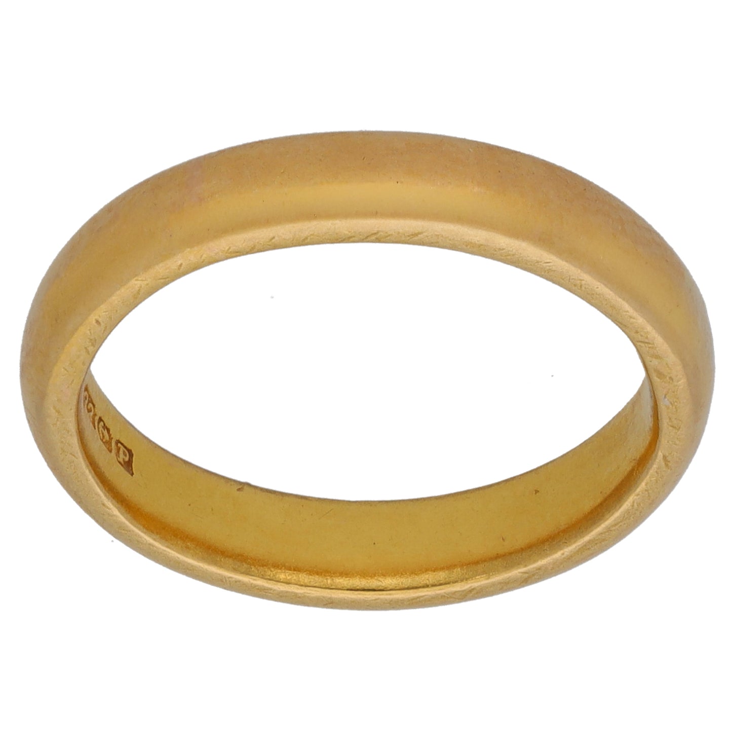 22ct Gold Plain Wedding Ring Size M