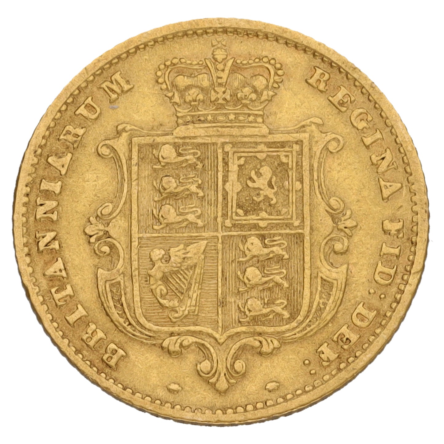 22ct Gold Queen Victoria Half Sovereign Coin 1859
