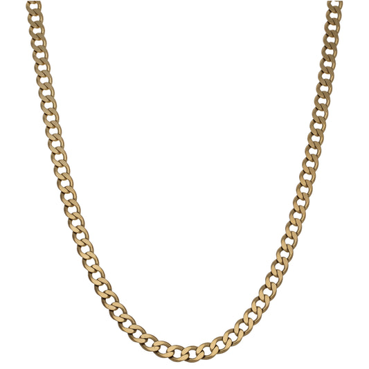 9ct Gold Curb Chain 20"