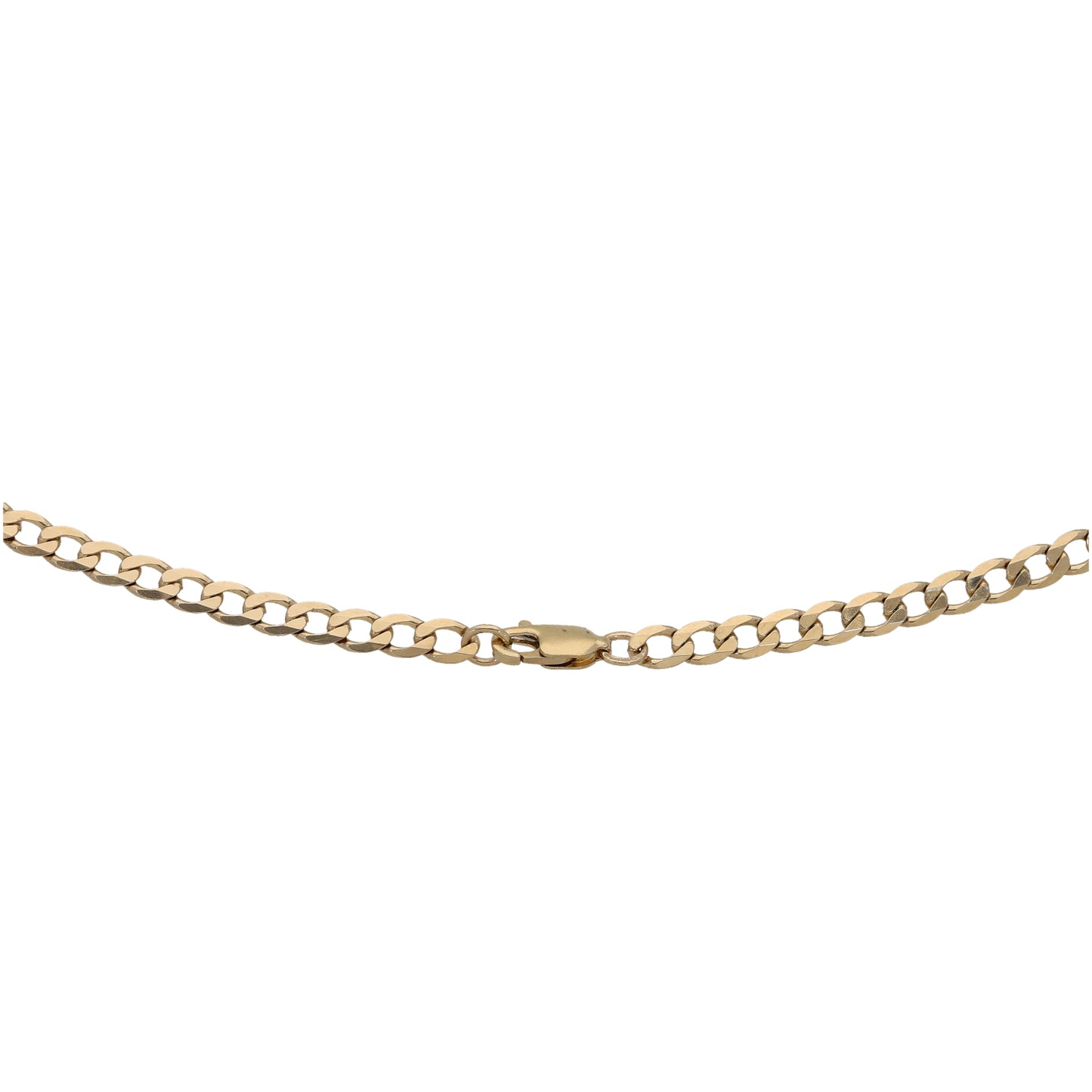 9ct Gold Curb Chain 22"