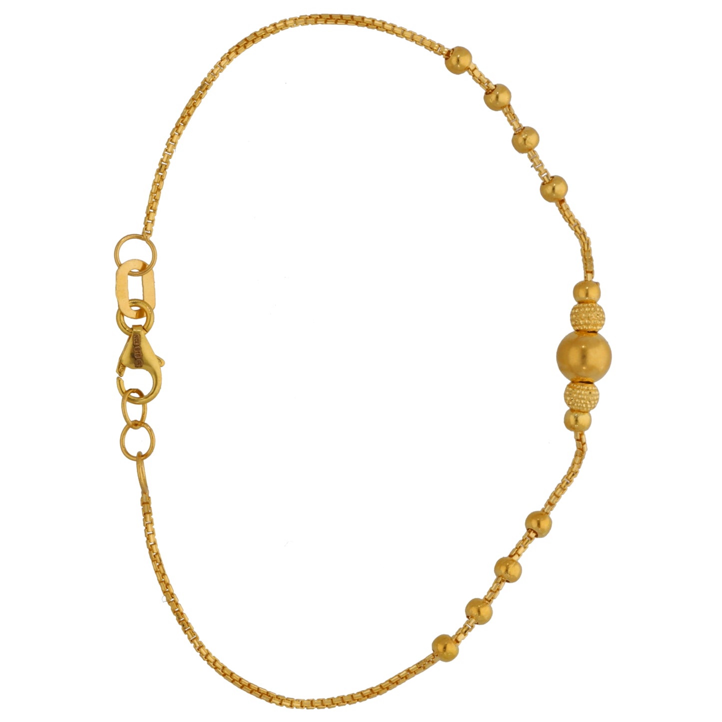 New 22ct Gold Beaded Bracelet