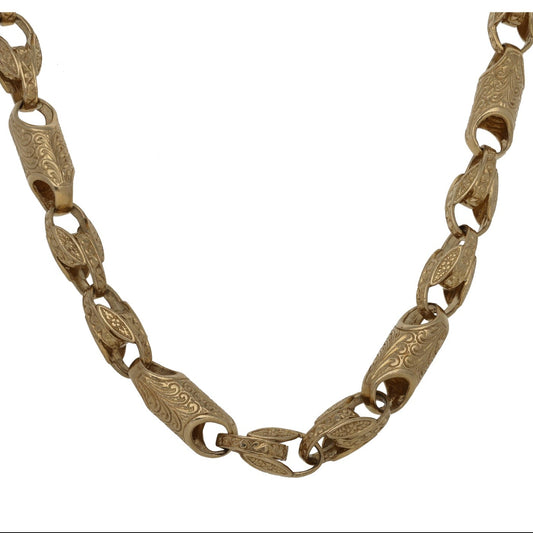 9ct Gold Tulip Chain 34"
