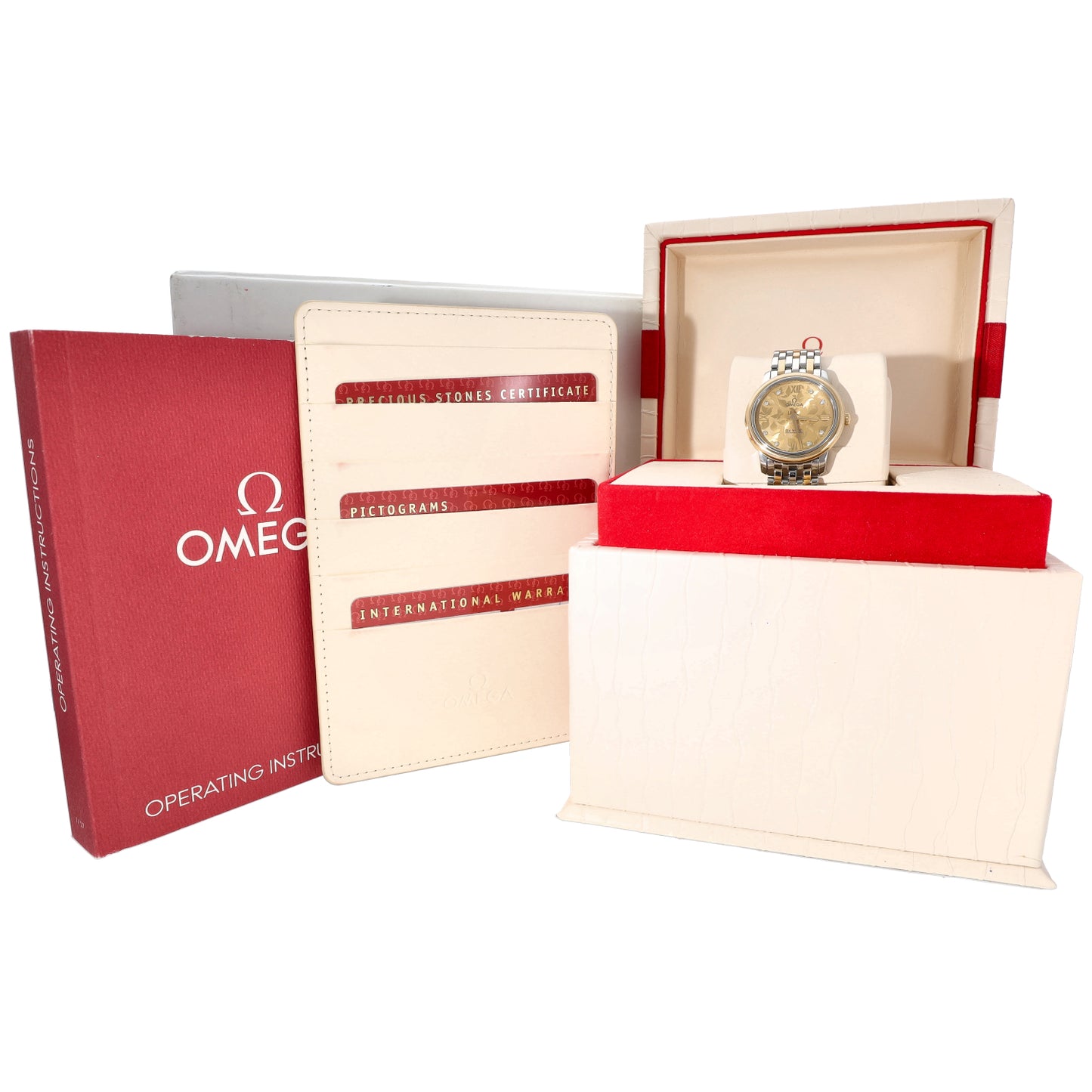 Omega De Ville Butterfly 424.20.27.60.58.002 27.4mm Bi-Colour Watch