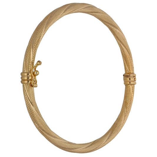 9ct Gold Hinged/Clasp Bangle