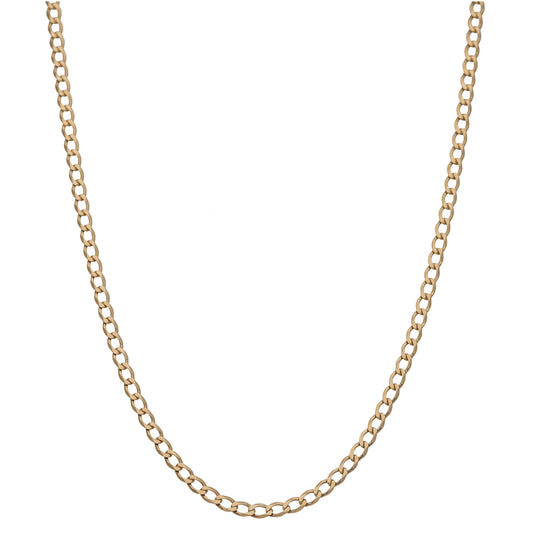 9ct Gold Curb Chain 22"