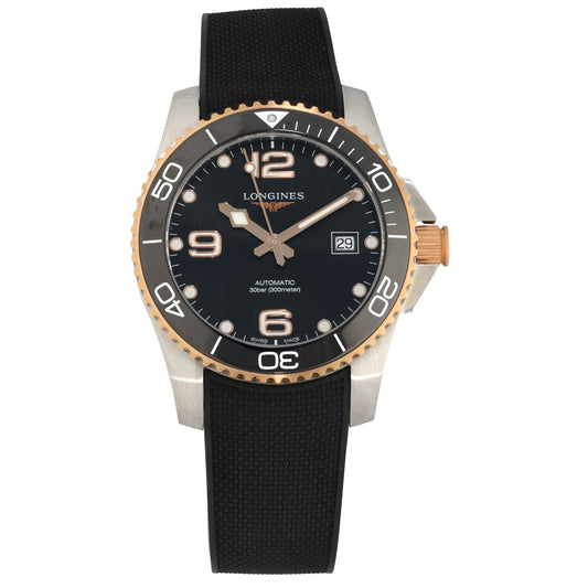 Longines Hydro Conquest L3.781.3 , Stainless Steel and gold, rubber strap