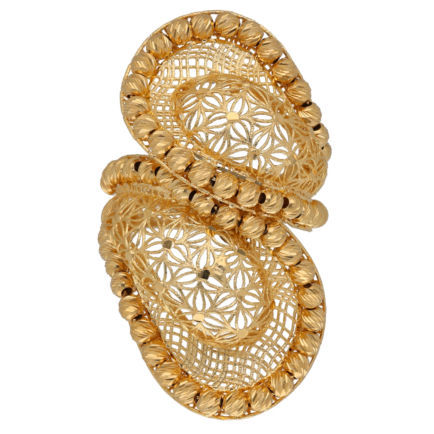 18ct Gold Fancy Necklace, Bracelet, Ring & Earring Jewellery Set