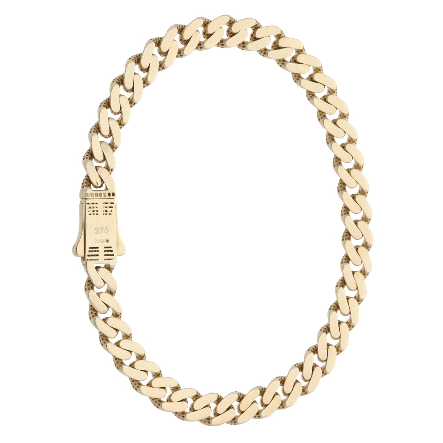 9ct Gold Ladies Curb Bracelet