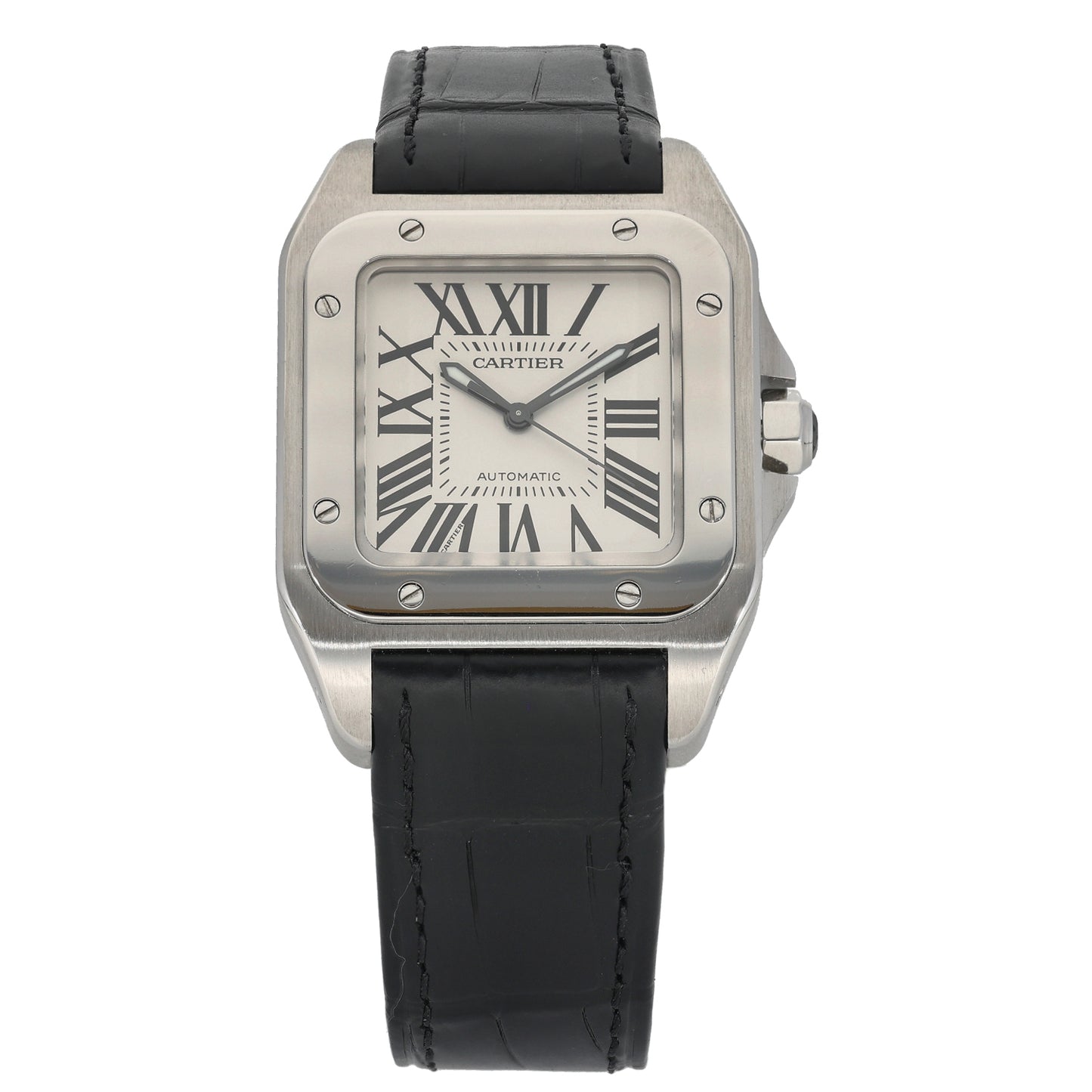 Cartier Santos 100 2878 33mm Stainless Steel Watch