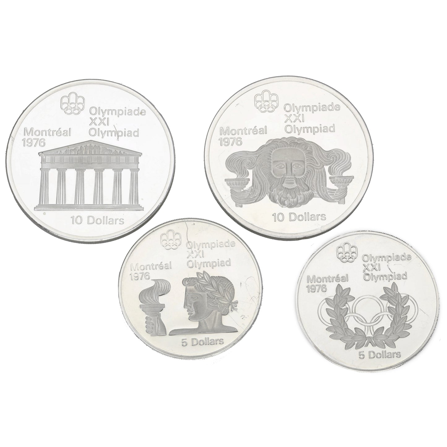 Silver Montreal Olympics Geographic Series Coin Set